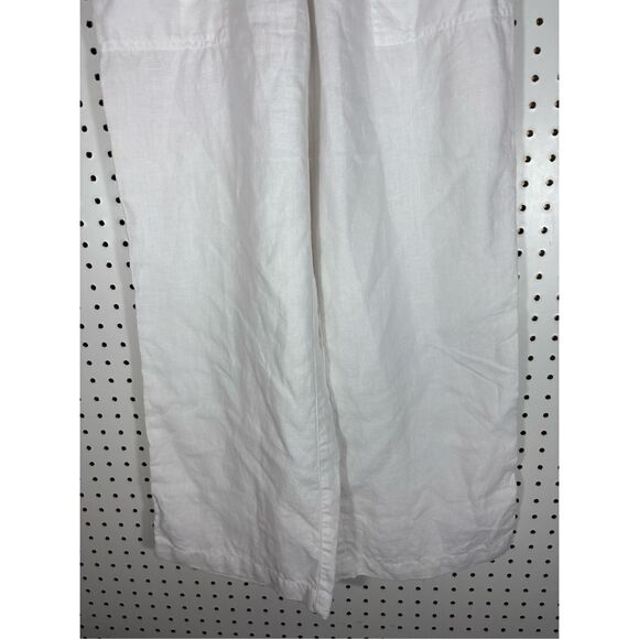 Lands End linen wide leg pants size 4P - Picture 3 of 8